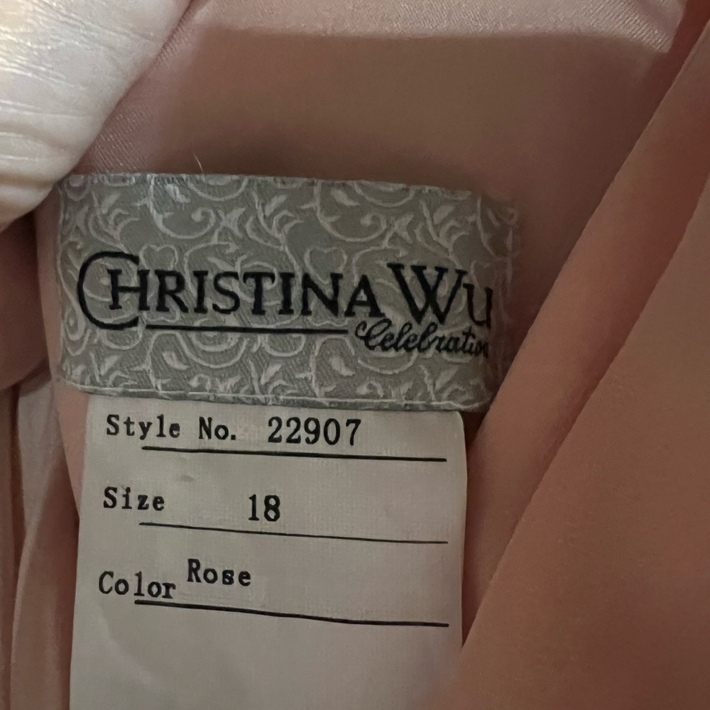 Chiffon Christina Wu Plus Size Bridesmaid Gown NWT - Picture 15 of 16
